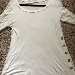 Boutique button accent shirt